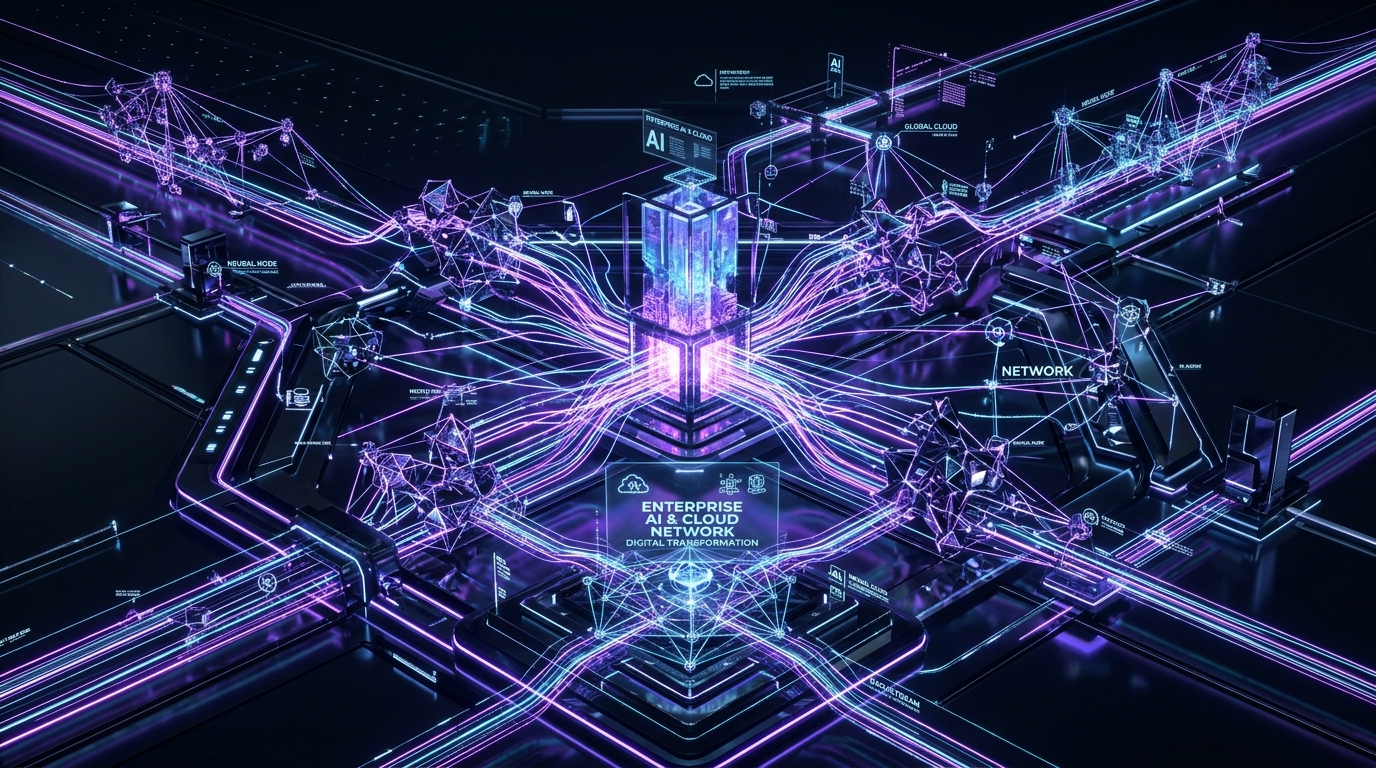 HCLTech Enterprise AI and Cloud Network Visualization